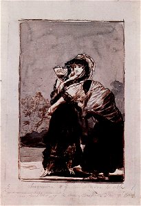 Dibujo preparatorio Capricho 16 Goya