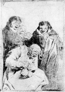 Dibujo preparatorio Capricho 30 Goya