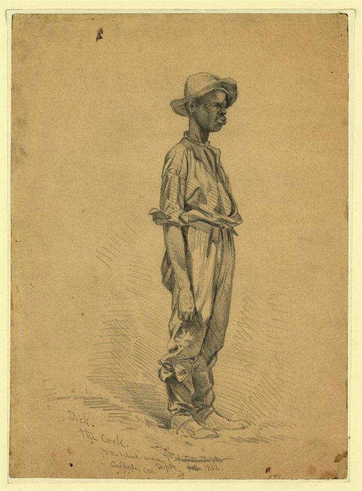 Dick, the cook, sketched near Culpeper C(ourt) H(ouse) LCCN2004661826