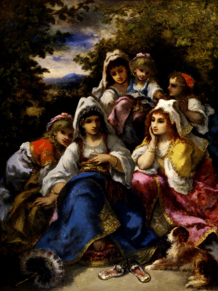 Narcisse Diaz de la Peña - The Gypsy Princesses, San Antonio Museum of Art