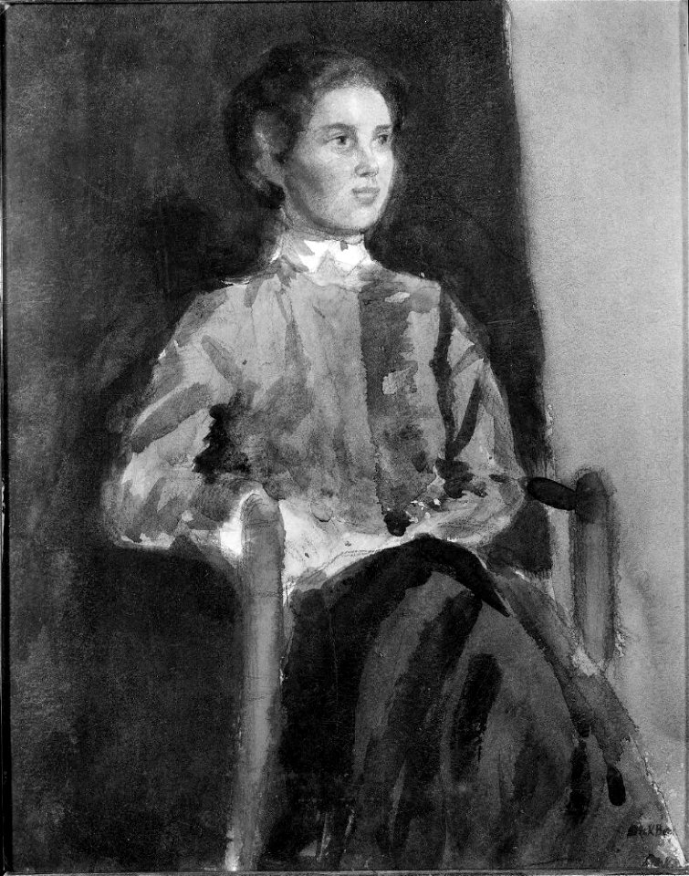Dick Beer - Harriet Löwenhjelm (1887-1918), author, cartoonist - NMGrh 2176 - Nationalmuseum
