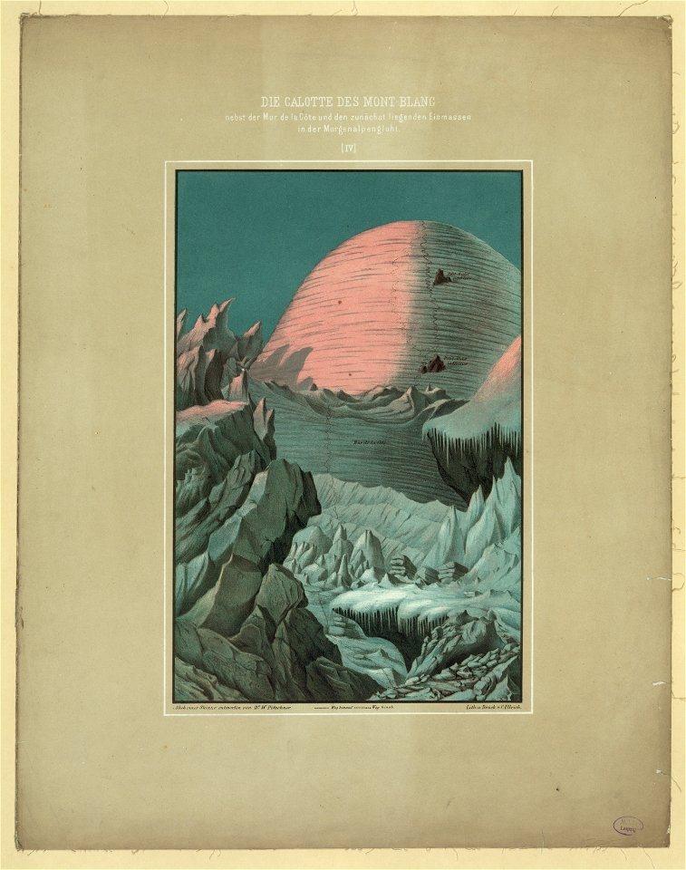Die calotte des mont-blanc LCCN2003691122