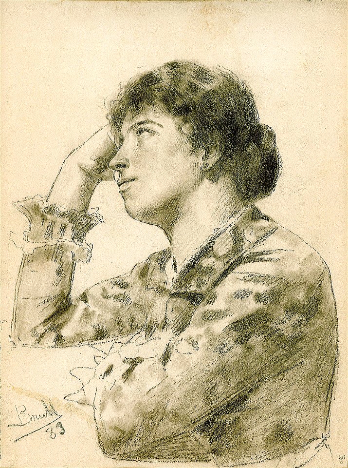 Dibuix a Paz de Borbón - Joan Brull i Vinyoles (1863-1912)