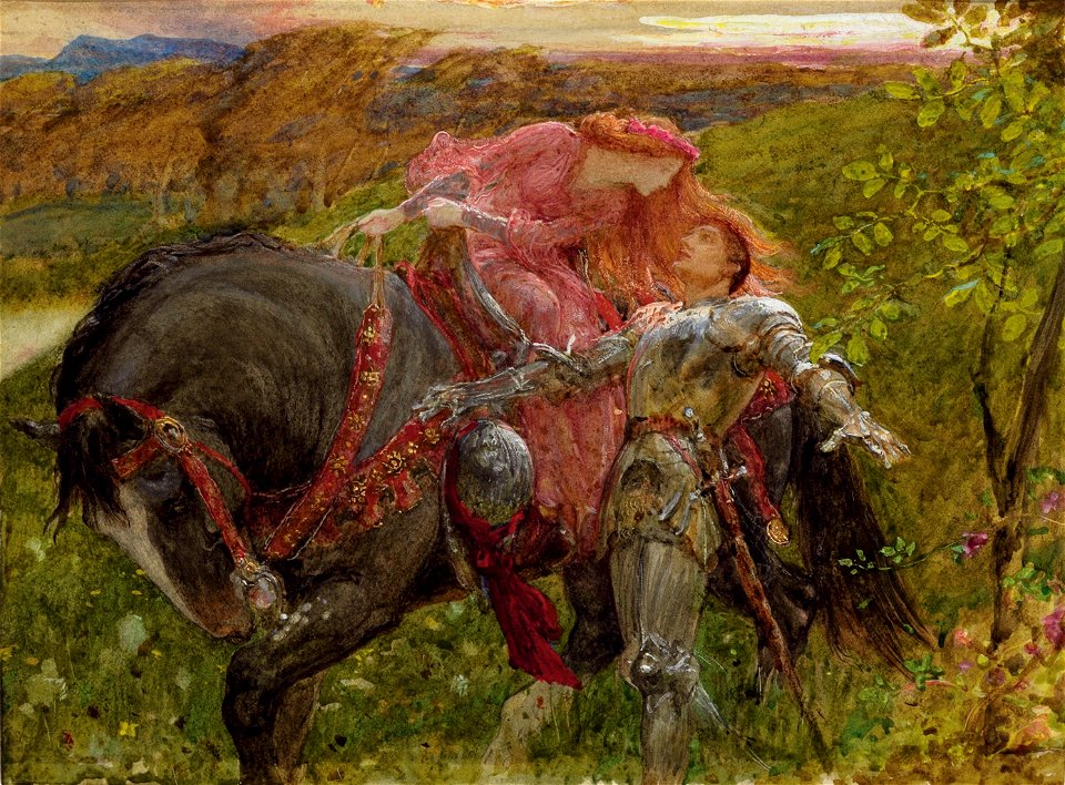 Frank Dicksee - La Belle Dame sans Merci (study)