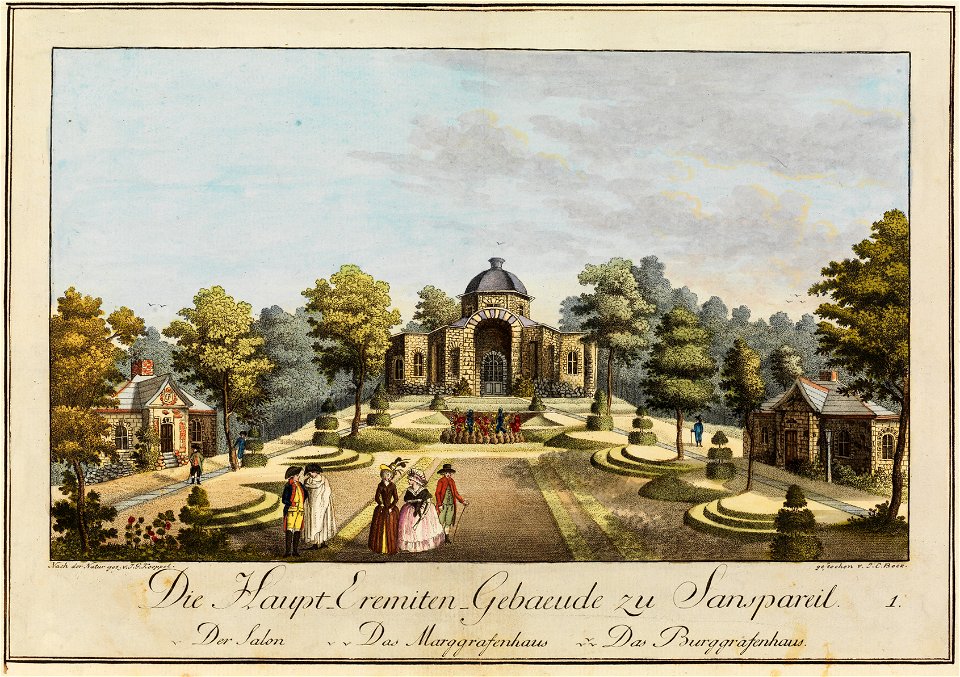 Die Eremitage zu Sanspareil 001 Die Haupt-Eremiten-Gebaeude zu Sanspareil