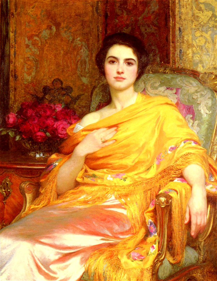 Dicksee-Portrait of Elsa