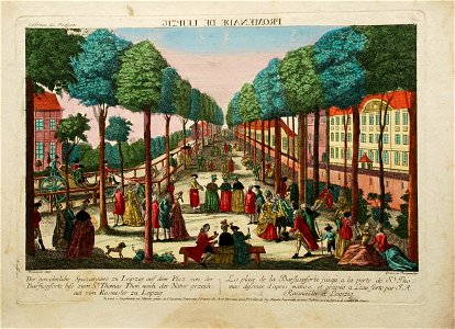 Die Esplanade in der Peters Vorstadt zu Leipzig um 1780