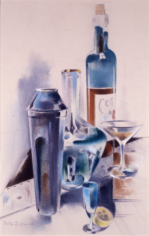 Hospitality by Preston Dickinson, pastel, Columbus Museum of Art