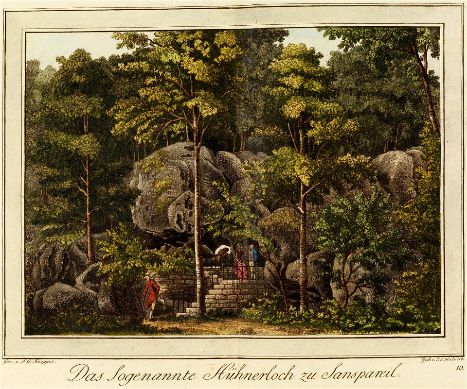 Die Eremitage zu Sanspareil 010 Das Sogenannte Hühnerloch zu Sanspareil