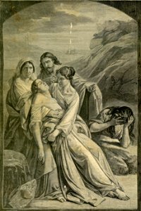 Dopo l’espiazione del Calvario, - quadro di Michele De Napoli