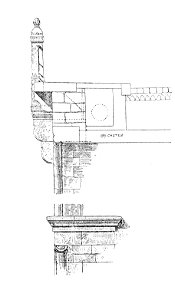 Die Entwicklung der Anwendung und Bauweise der Gewölbe in der Baukunst - Fig. 29 Konstruktion Aufsatzpfeiler