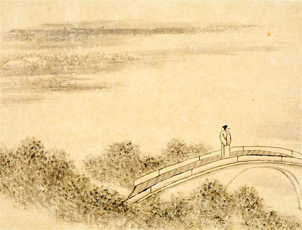 Dong Bangda - One of Eight Landscape Sketches - 1985.889.1 - Arthur M. Sackler Museum
