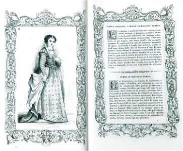 Donna cittadina, o moglie di mercante Romano - Vecellio Cesare - 1860