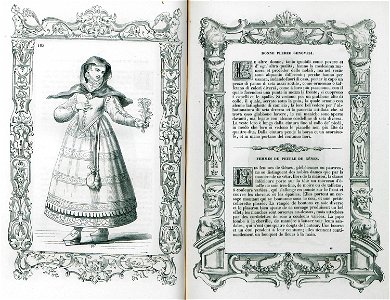 Donna plebee Genovesi - Vecellio Cesare - 1860