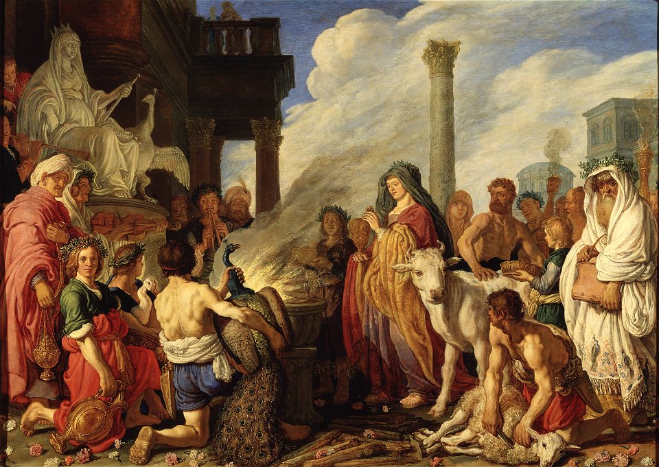 Dido's Sacrifice to Juno (Pieter Pietersz. Lastman) - Nationalmuseum - 17503