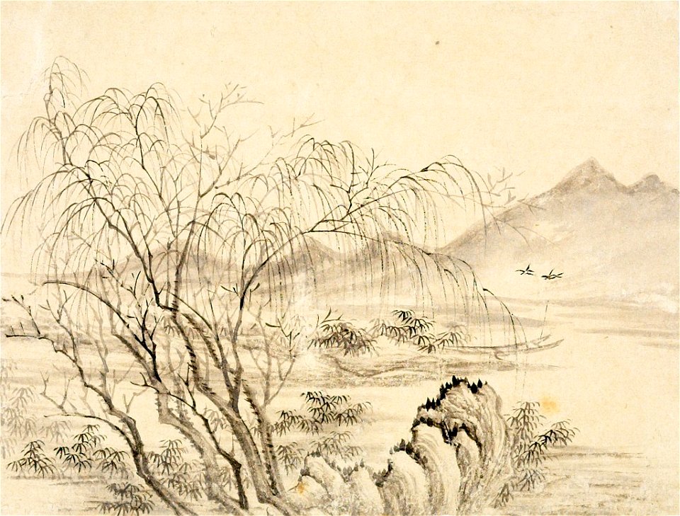 Dong Bangda - One of Eight Landscape Sketches - 1985.889.2 - Arthur M. Sackler Museum