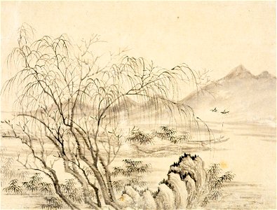 Dong Bangda - One of Eight Landscape Sketches - 1985.889.2 - Arthur M. Sackler Museum