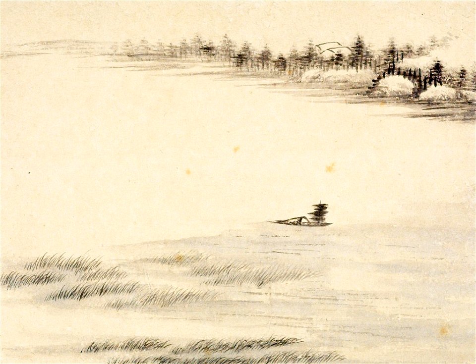 Dong Bangda - One of Eight Landscape Sketches - 1985.889.6 - Arthur M. Sackler Museum