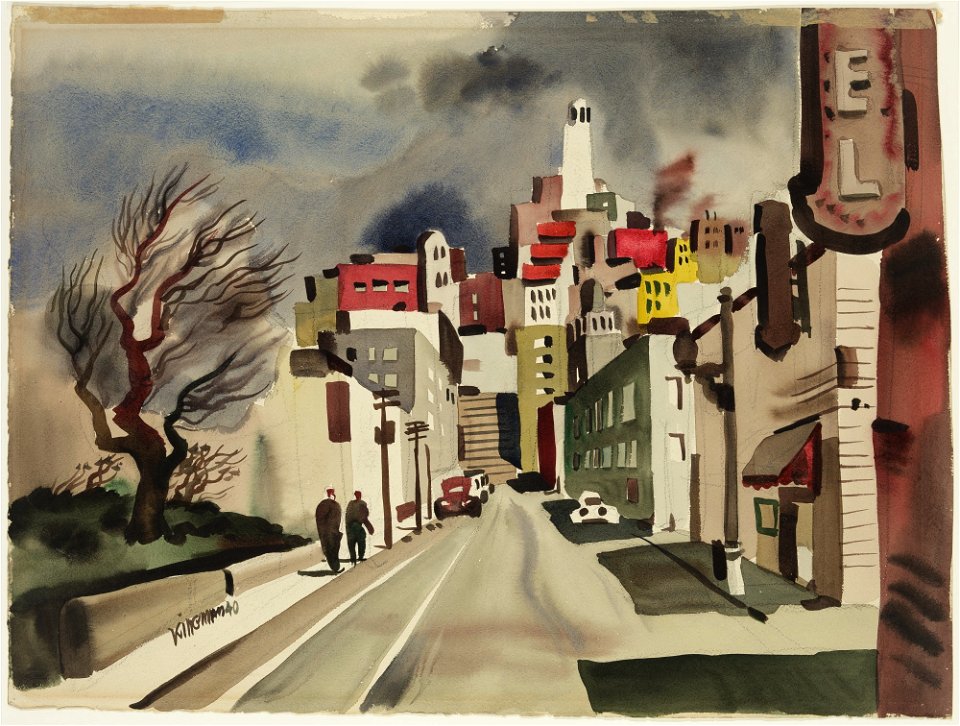 Dong Kingman - Kearney Street (San Francisco) - 43.104 - Detroit Institute of Arts
