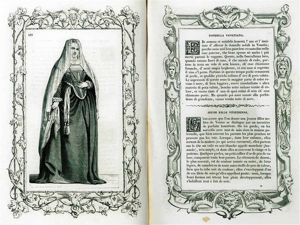 Donzella Venetiana - Vecellio Cesare - 1860