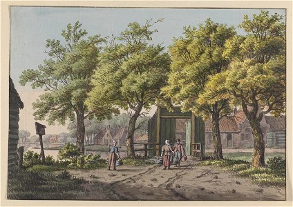Dorp aan een rivier, objectnr 1612