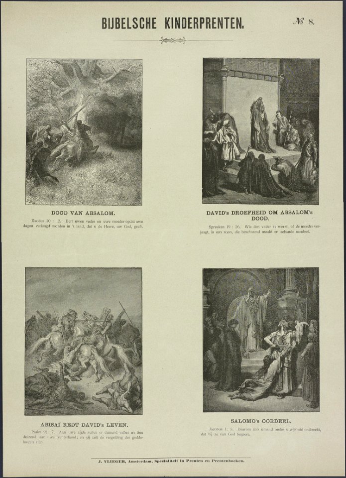 Dood van Absalom-Catchpenny print-Borms 0450
