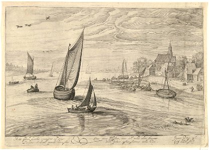Dorpsgezicht aan het water