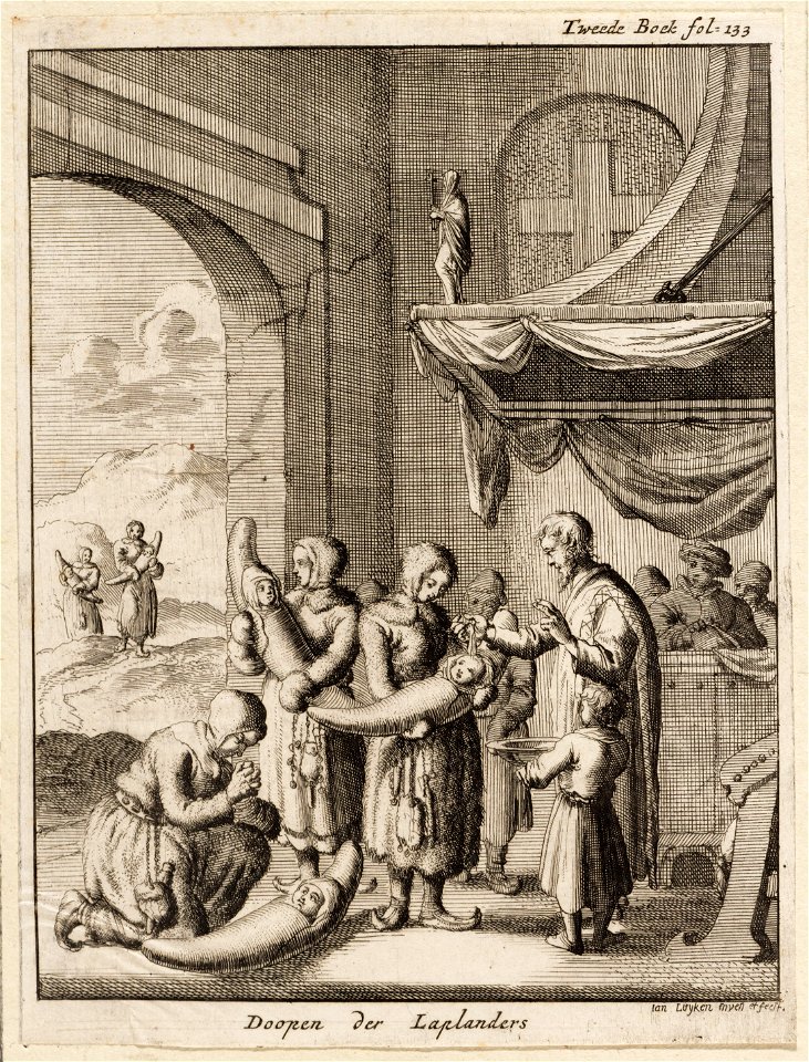 Doopen der Laplanders, objectnr A 19902
