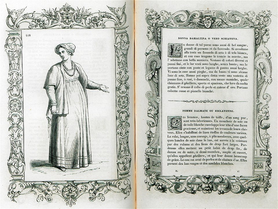 Donna Dalmatina o vero Schiavona - Vecellio Cesare - 1860