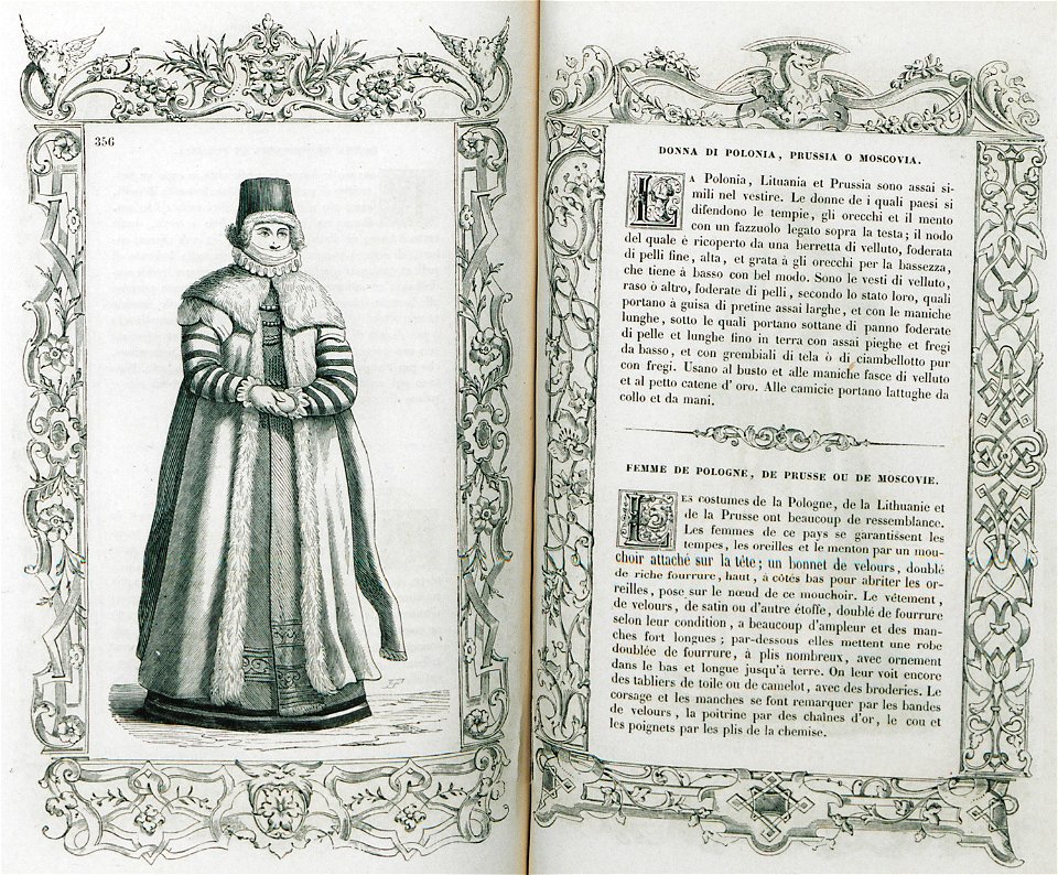 Donna di Polonia, Prussia o Moscovia - Vecellio Cesare - 1860