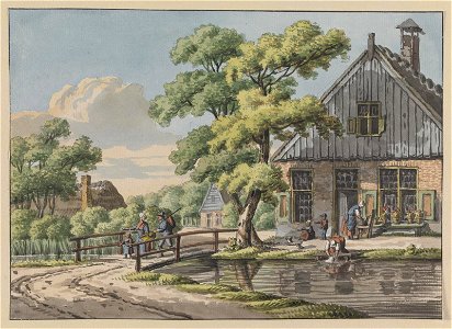 Dorpstafereel, objectnr 1614