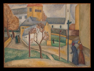 Dora Bromberger - Village Street (Sometimes) Winter - 1941.360 - Yale University Art Gallery