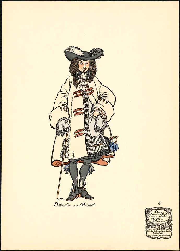 Dorantes im Mantel (Boston Public Library)