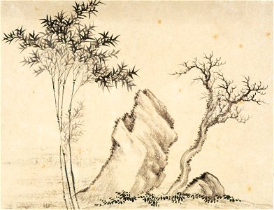 Dong Bangda - One of Eight Landscape Sketches - 1985.889.7 - Arthur M. Sackler Museum