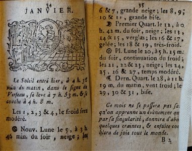 Double almanach journalier p 34 09423