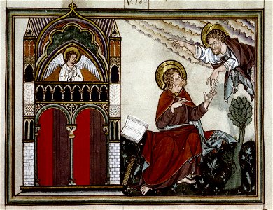 Douce Apocalypse - Bodleian Ms180 - p.007 Letter to Thyatira