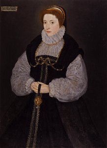 Dorothy Latimer, wife of Thomas Cecil by British artist, active between 1537 - 1599. Free illustration for personal and commercial use.