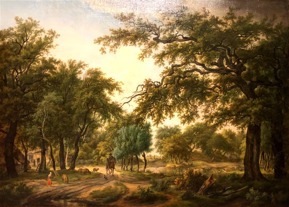 Dorpsgezicht van Eext2 ca 1810 door Egbert van Drielst (1745-1818)