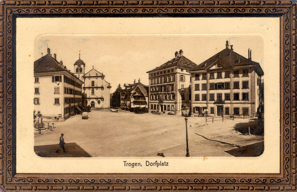 Dorfplatz Trogen 1914