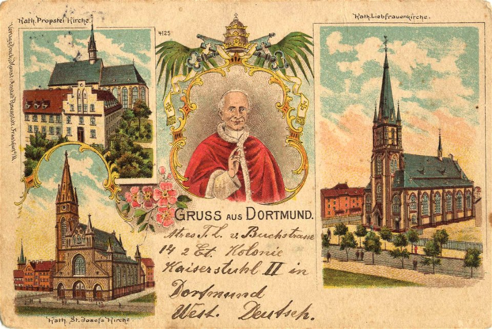 Dortmund, Nordrhein-Westfalen - Kath. Probsteikirche; Kath. Liebfrauenkirche; Kath. Josefskirche (Zeno Ansichtskarten)