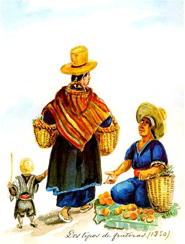 Dos tipos de fruteras (1850)