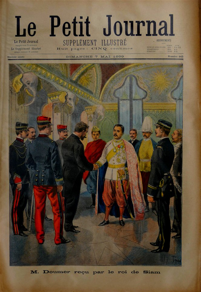 Doumer voyage au Siam 1899
