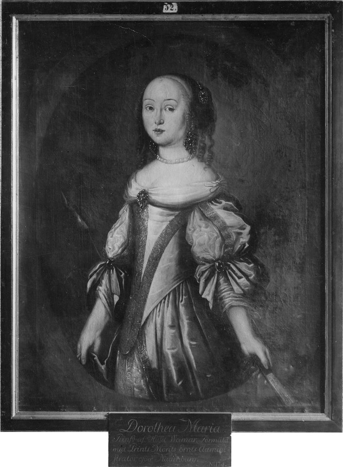 Dorotea Maria, 1641-75, prinsessa av Sachsen-Weimar - Nationalmuseum - 14721