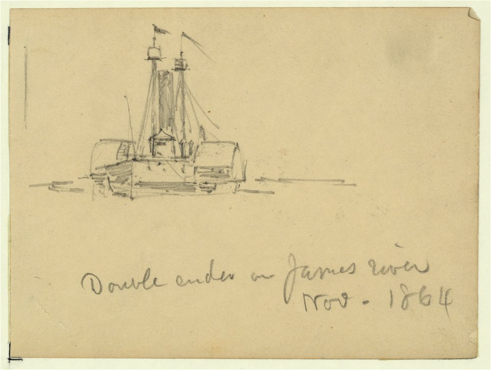 Double ender on James River, Nov. 1864 LCCN2004660180