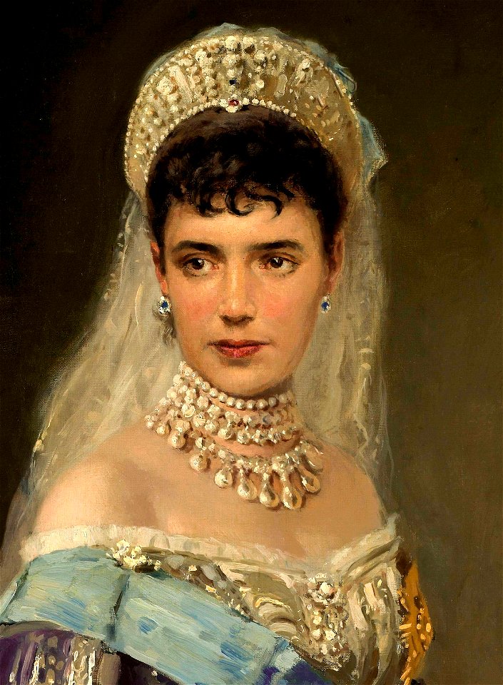 Dowager Empress Maria Feodorovna of Russia (by Vladimir Makovskiy)
