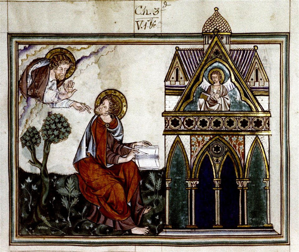 Douce Apocalypse - Bodleian Ms180 - p.008 Letter to Sardis