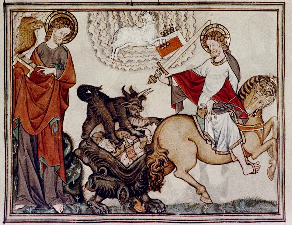 Douce Apocalypse - Bodleian Ms180 - p.016 Fourth Horseman