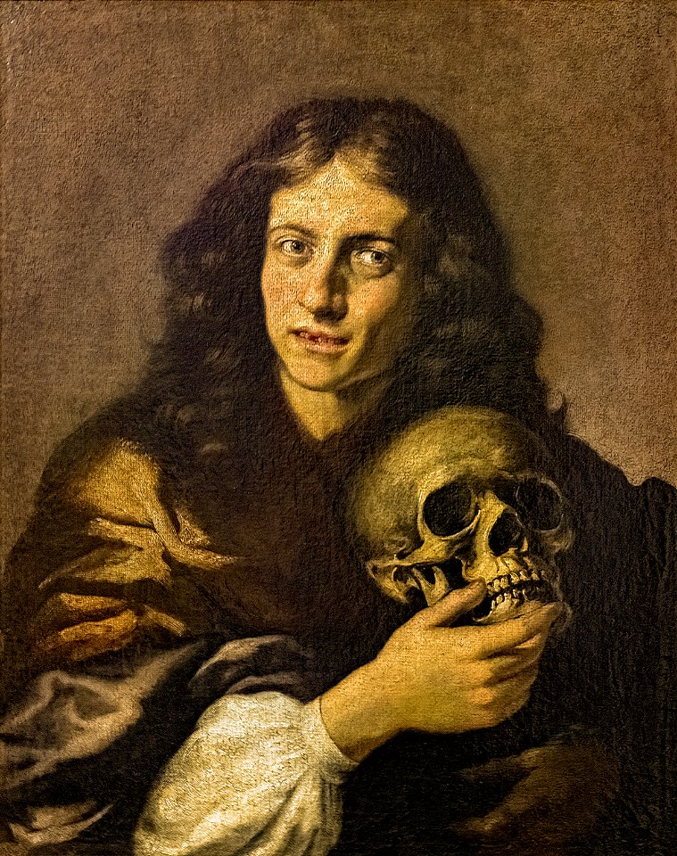 Douai - Musée de la Chartreuse - Portrait d'homme au crâne - Vincenzo Dandini Inv.1197