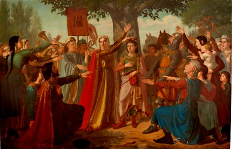 Doña Berenguela coronando a su hijo don Fernando (Museo del Prado)