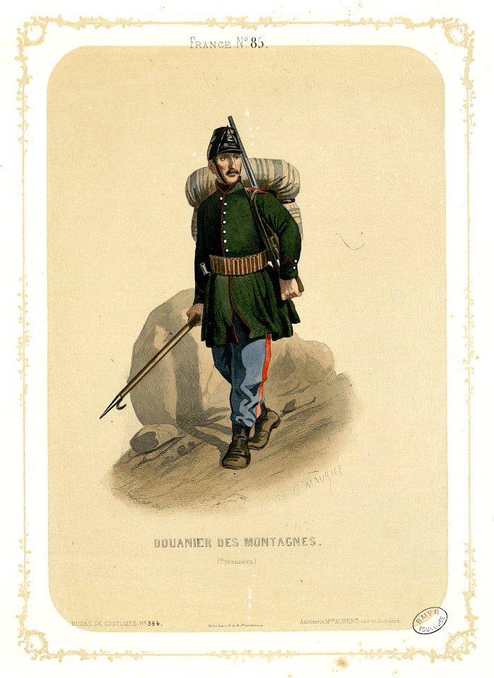 Douanier des montagnes (Pyrennées) (i.e.Pyrénées) - Fonds Ancely - B315556101 A MAURICE 3 018